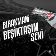 Wandtattoo mit Besiktas Fahne Flagge Wappen kara kartal Ayyildiz 60x95 cm Geschenk für Herren Damen Kinder Männer Kinderzimmer Aufkleber BJK