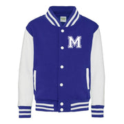 College Jacke mit Initiale Buchstabe Personalisierte College Jacke mit Wunschbuchstabe oder Zahl im College-Look für Herren Damen und Kinder
