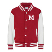 College Jacke mit Initiale Buchstabe Personalisierte College Jacke mit Wunschbuchstabe oder Zahl im College-Look für Herren Damen und Kinder
