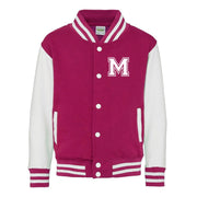 College Jacke mit Initiale Buchstabe Personalisierte College Jacke mit Wunschbuchstabe oder Zahl im College-Look für Herren Damen und Kinder