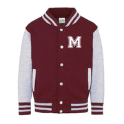 College Jacke mit Initiale Buchstabe Personalisierte College Jacke mit Wunschbuchstabe oder Zahl im College-Look für Herren Damen und Kinder
