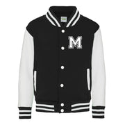 College Jacke mit Initiale Buchstabe Personalisierte College Jacke mit Wunschbuchstabe oder Zahl im College-Look für Herren Damen und Kinder