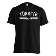 T-shirt mit Türkei Flagge - Türkiye Türkei Trikot Look - optnl. mut Name & Nummer WM / EM - Geschenk für Herren Damen und Kinder - Ayyildiz