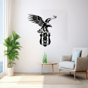 Beşiktaş Wandtattoo Wappen | Besiktas Logo Wandsticker | Fußball Deko Türkei |