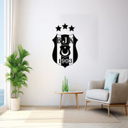 Beşiktaş Wandtattoo Wappen | Besiktas Logo Wandsticker | Fußball Deko Türkei |