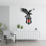 Beşiktaş Wandtattoo Wappen | Besiktas Logo Wandsticker | Fußball Deko Türkei |