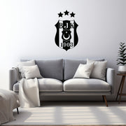 Beşiktaş Wandtattoo Wappen | Besiktas Logo Wandsticker | Fußball Deko Türkei |