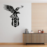 Beşiktaş Wandtattoo Wappen | Besiktas Logo Wandsticker | Fußball Deko Türkei |
