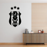 Beşiktaş Wandtattoo Wappen | Besiktas Logo Wandsticker | Fußball Deko Türkei |