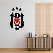 Beşiktaş Wandtattoo Wappen | Besiktas Logo Wandsticker | Fußball Deko Türkei |