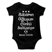 Besiktas Baby Bodies Babamin ogluyum cünkü tulum bebek Bodysuit Geschenk