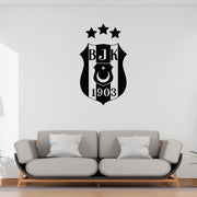 Beşiktaş Wandtattoo Wappen | Besiktas Logo Wandsticker | Fußball Deko Türkei |
