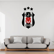 Beşiktaş Wandtattoo Wappen | Besiktas Logo Wandsticker | Fußball Deko Türkei |