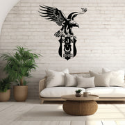 Beşiktaş Wandtattoo Wappen | Besiktas Logo Wandsticker | Fußball Deko Türkei |