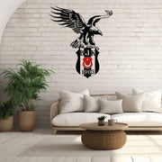 Beşiktaş Wandtattoo Wappen | Besiktas Logo Wandsticker | Fußball Deko Türkei |