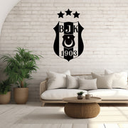 Beşiktaş Wandtattoo Wappen | Besiktas Logo Wandsticker | Fußball Deko Türkei |