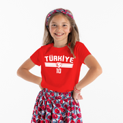 Türkei Türkiye Kinder Trikot mit Wunschname & Nummer Fußball T-Shirt Fanartikel