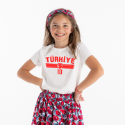 Türkei Türkiye Kinder Trikot mit Wunschname & Nummer Fußball T-Shirt Fanartikel