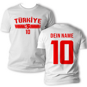 Türkei Türkiye Kinder Trikot mit Wunschname & Nummer Fußball T-Shirt Fanartikel