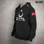 Göktürk Hoodie Herren – Türkisches Symbol Pullover Stolze Türken Kapuzenpullover