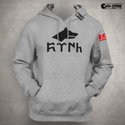 Göktürk Hoodie Herren – Türkisches Symbol Pullover Stolze Türken Kapuzenpullover