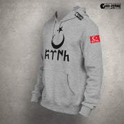 Göktürk Hoodie Herren – Türkisches Symbol Pullover Stolze Türken Kapuzenpullover