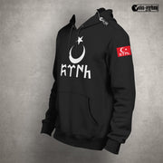 Göktürk Hoodie Herren – Türkisches Symbol Pullover Stolze Türken Kapuzenpullover