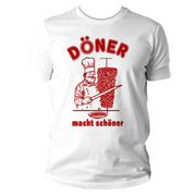 Döner T-Shirt Kebab Lustig Fun Kult Geschenk Spruch Shirt Drehspieß für Herren