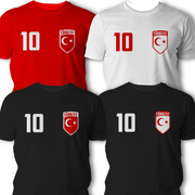 Türkei T-Shirt Trikot Name & Nummer Herren personalisierbar Wappen Geschenk