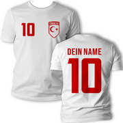 Türkei T-Shirt Trikot Name & Nummer Herren personalisierbar Wappen Geschenk
